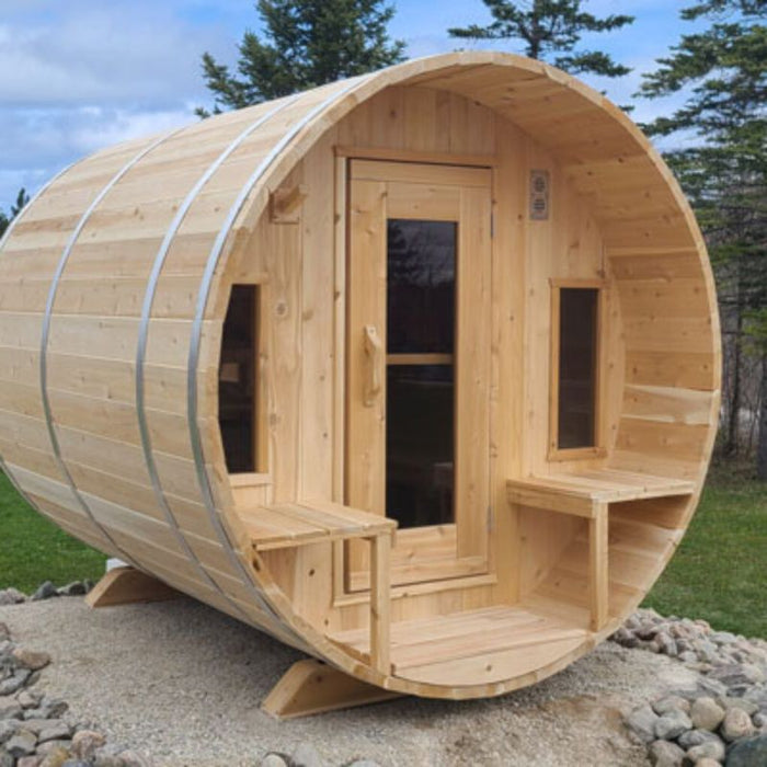 Dundalk Tranquility Barrel Sauna CTC2345W - 2-6 Person