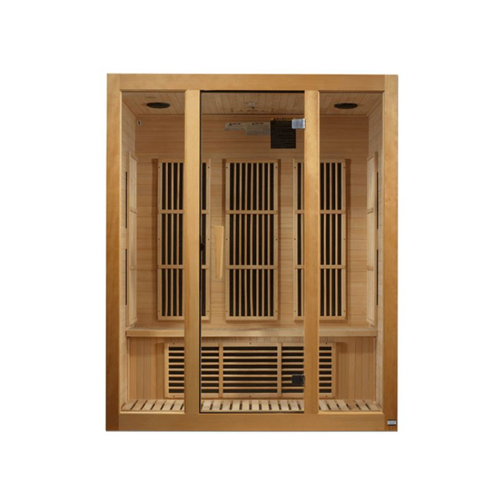 Maxxus MX-J306-01 Bellevue | 3 Person Low EMF Far Infrared Sauna - Hemlock